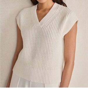 NWOT Haven Well Within - Organic Cotton V neck sweater